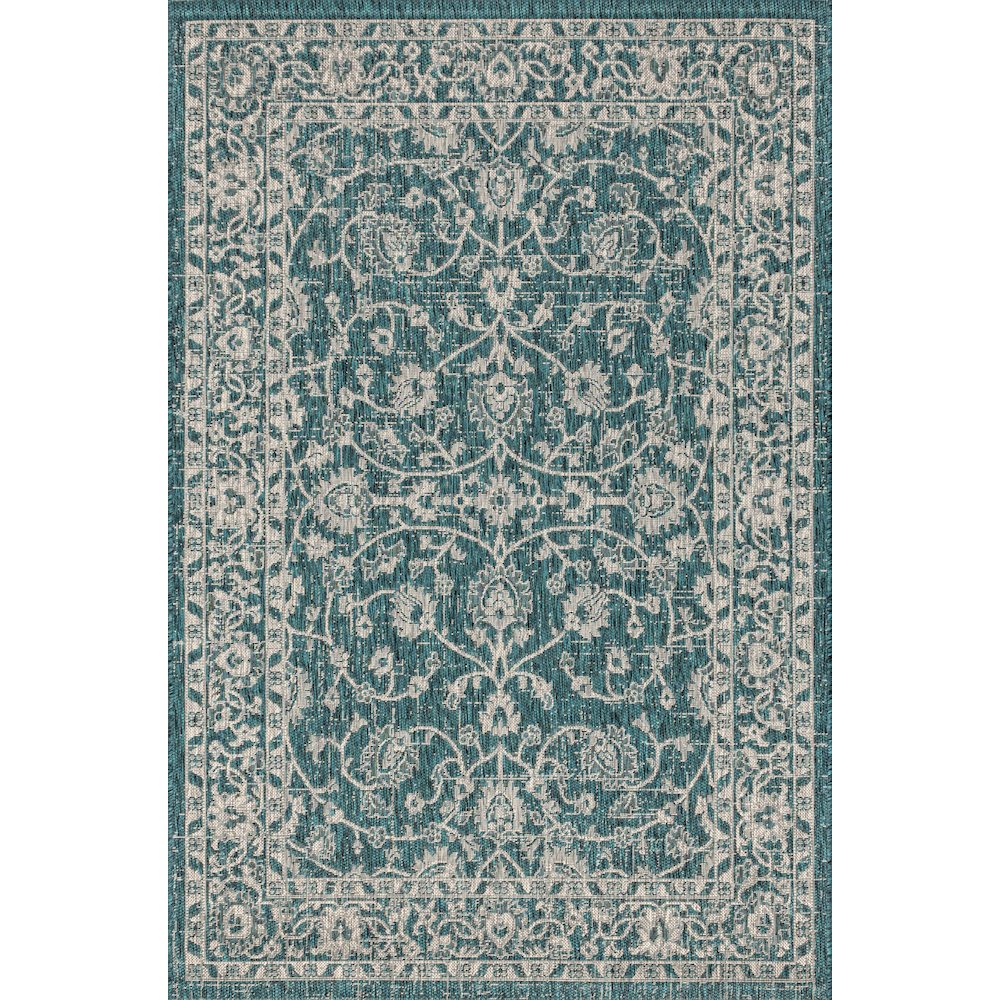 Palazzo Vine And Border Textured Weave Indoor/Outdoor Area Rug. Picture 1