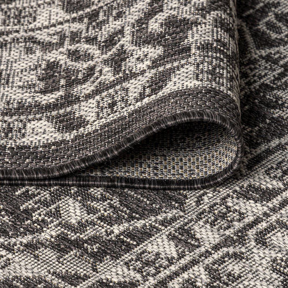 Palazzo Vine And Border Textured Weave Indoor/Outdoor Area Rug. Picture 6