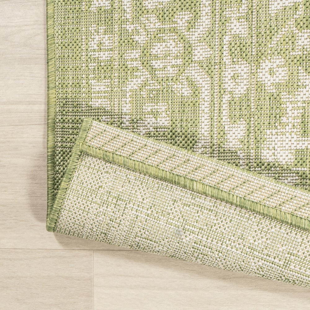 Malta Bohemian Medallion Textured Weave Indoor/Outdoor Area Rug. Picture 3