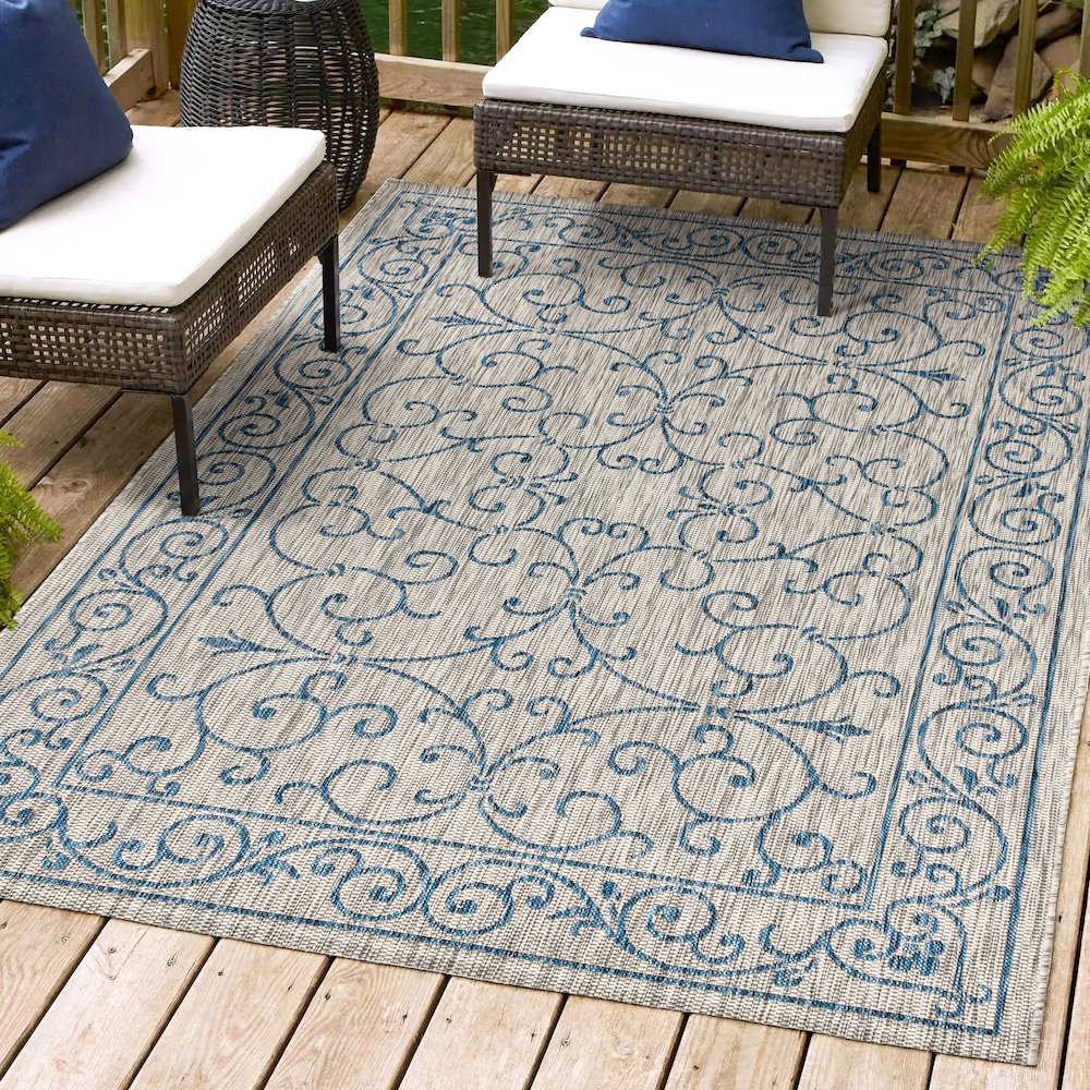 Charleston Vintage Filigree TetuWeaveIndoor/Outdoor  Rug. Picture 2