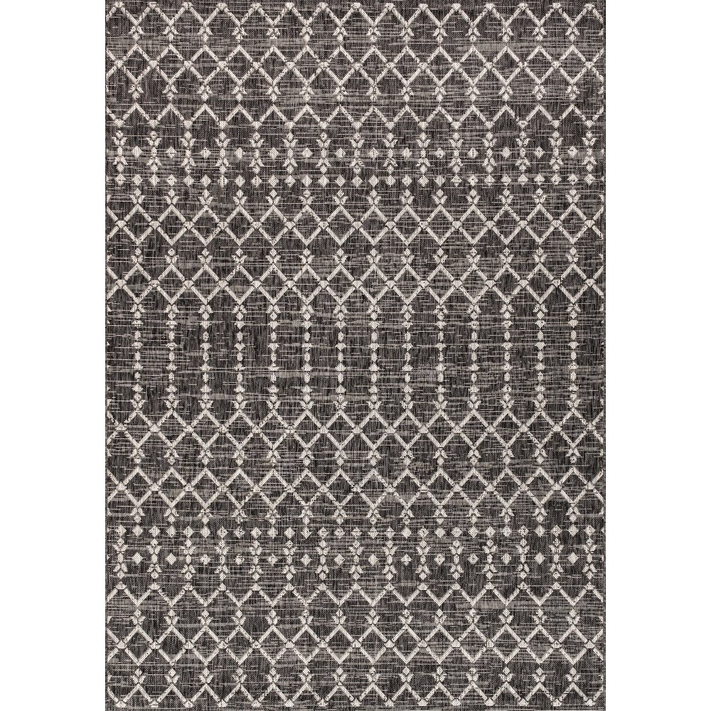 Ourika Moroccan Geometric Textured Weave Indoor/Outdoor Area Rug. Picture 1