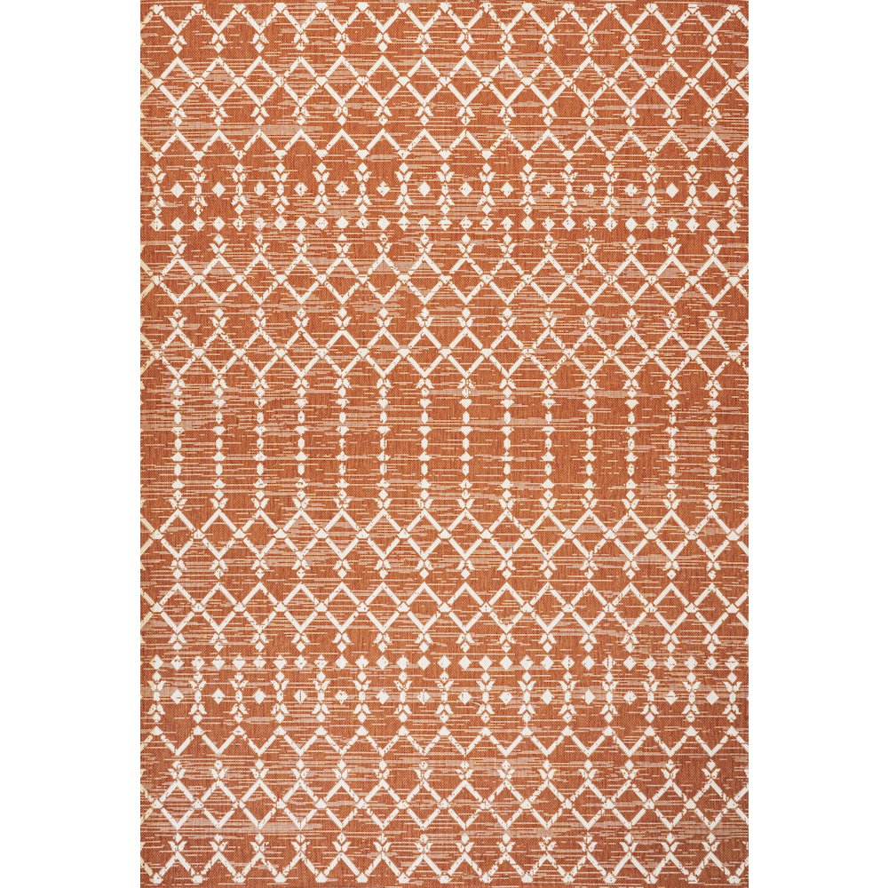Ourika Moroccan Geometric Textured Weave Indoor/Outdoor Area Rug. Picture 1
