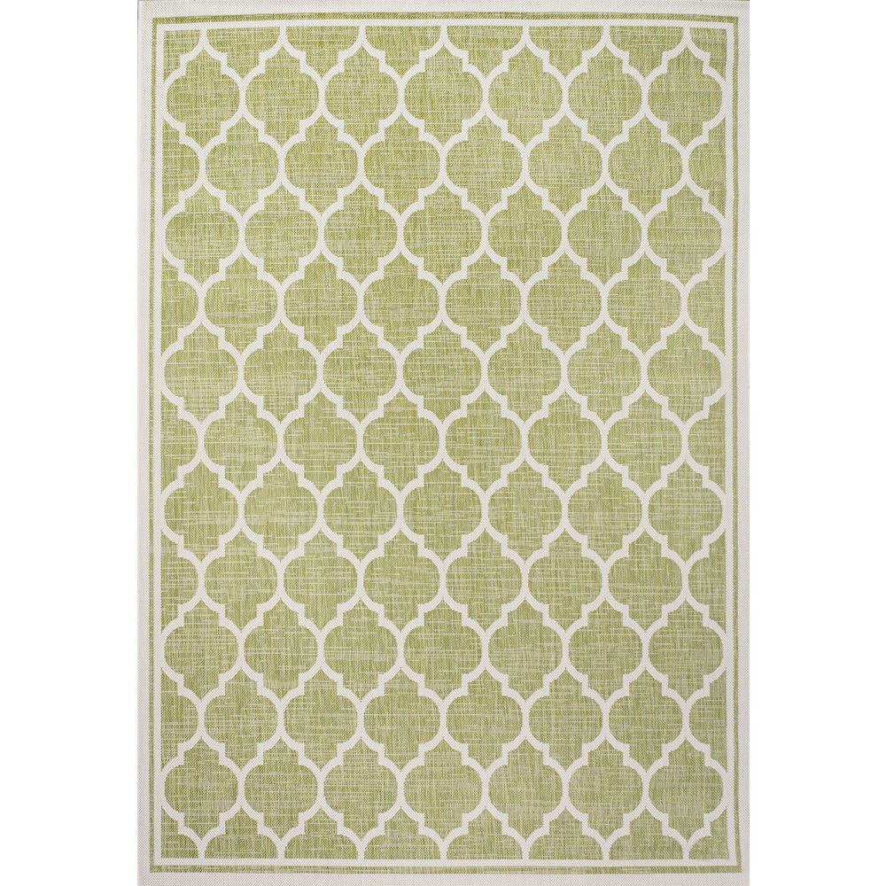Trebol Moroccan Trellis Textured Weave Indoor/Outdoor Area Rug. Picture 1