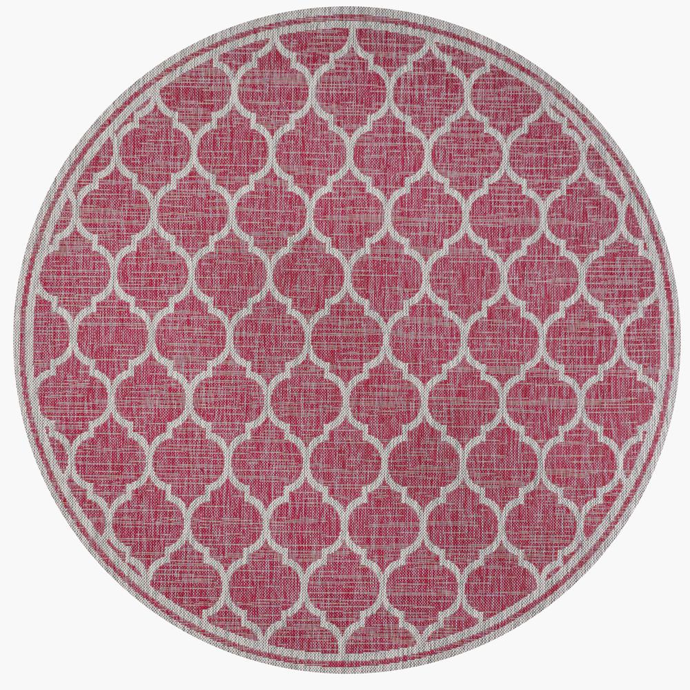 Trebol Moroccan Trellis Textured Weave Indoor/Outdoor Area Rug. Picture 2