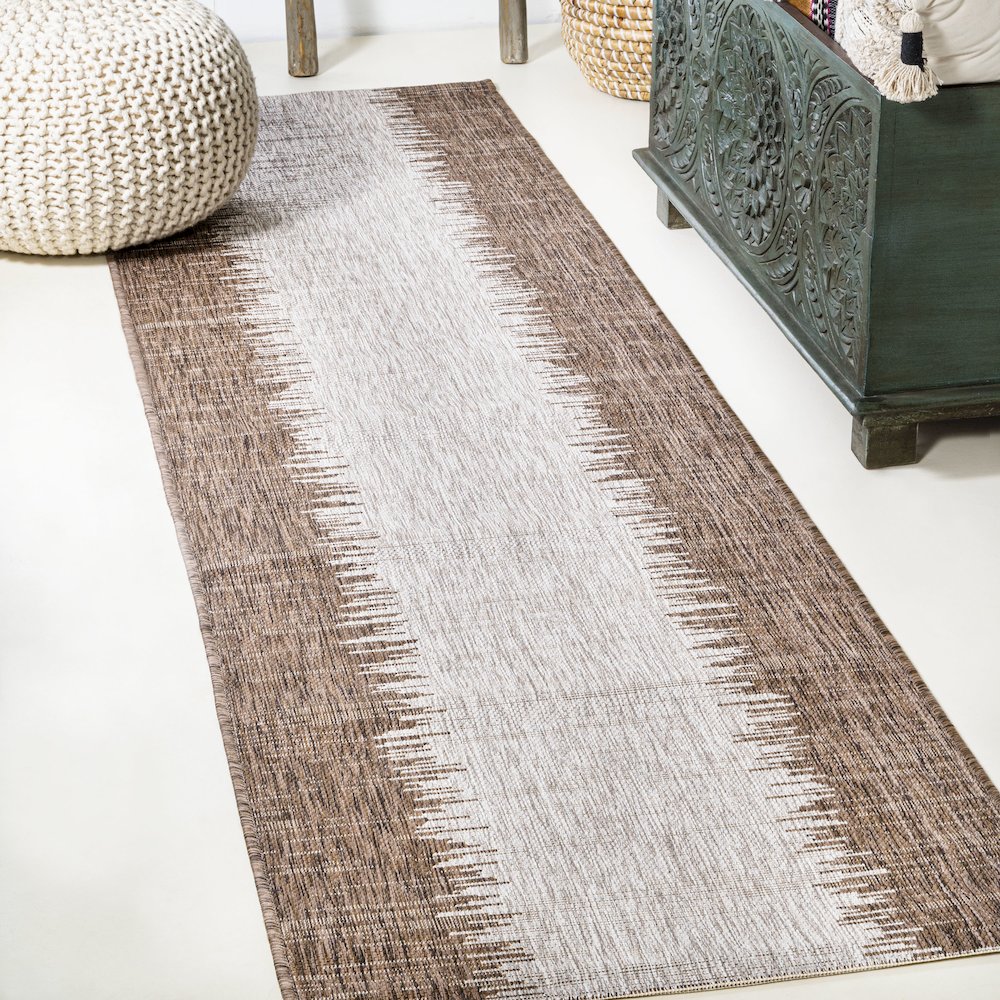 Tavira Modern Strie Indoor/Outdoor Area Rug. Picture 2