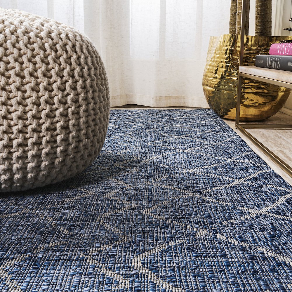 Madaba Moroccan Trellis Indoor/Outdoor Area Rug. Picture 7