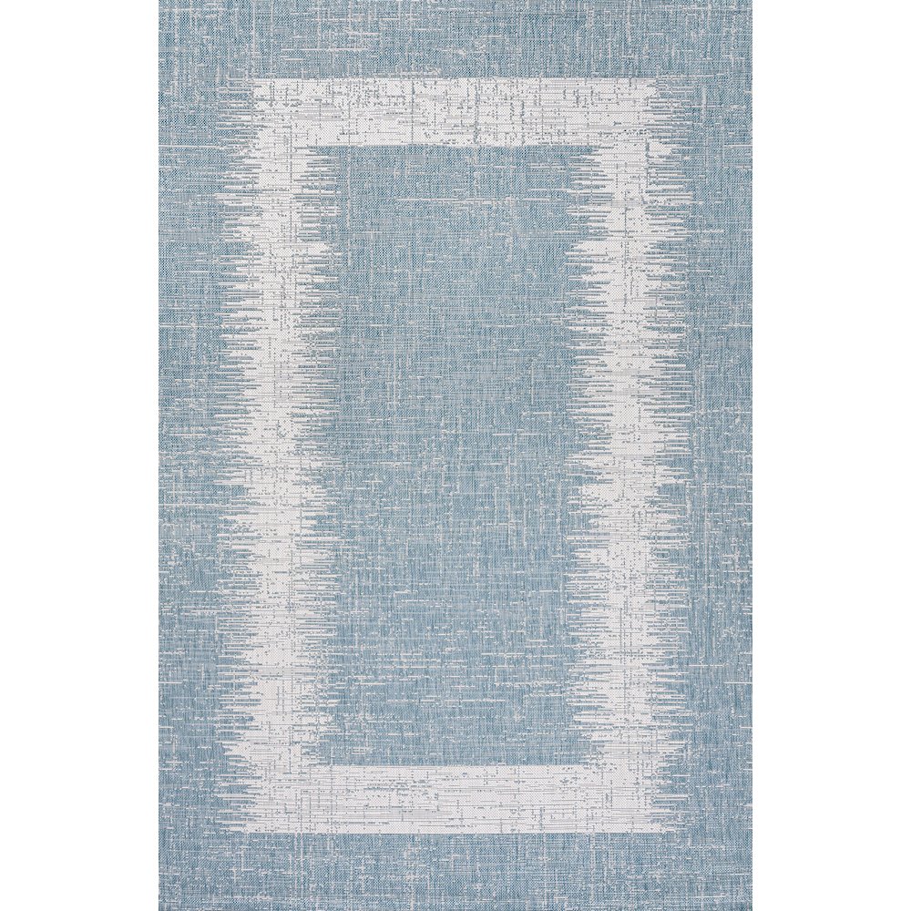 Scandi Minimalist Border Indoor/Outdoor Area Rug. Picture 1