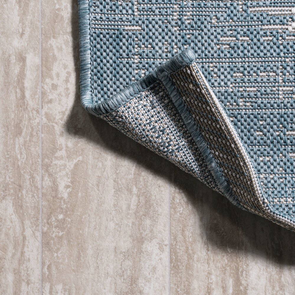 Scandi Minimalist Border Indoor/Outdoor Area Rug. Picture 3
