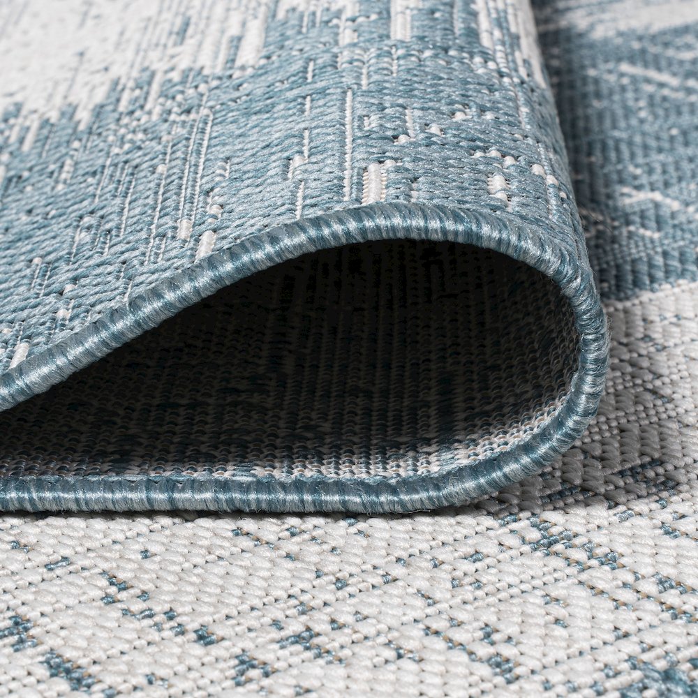 Scandi Minimalist Border Indoor/Outdoor Area Rug. Picture 6
