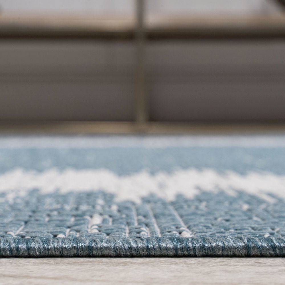 Scandi Minimalist Border Indoor/Outdoor Area Rug. Picture 10
