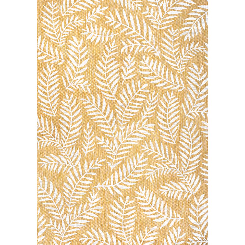 Nevis Palm Frond Indoor/Outdoor Area Rug. Picture 1
