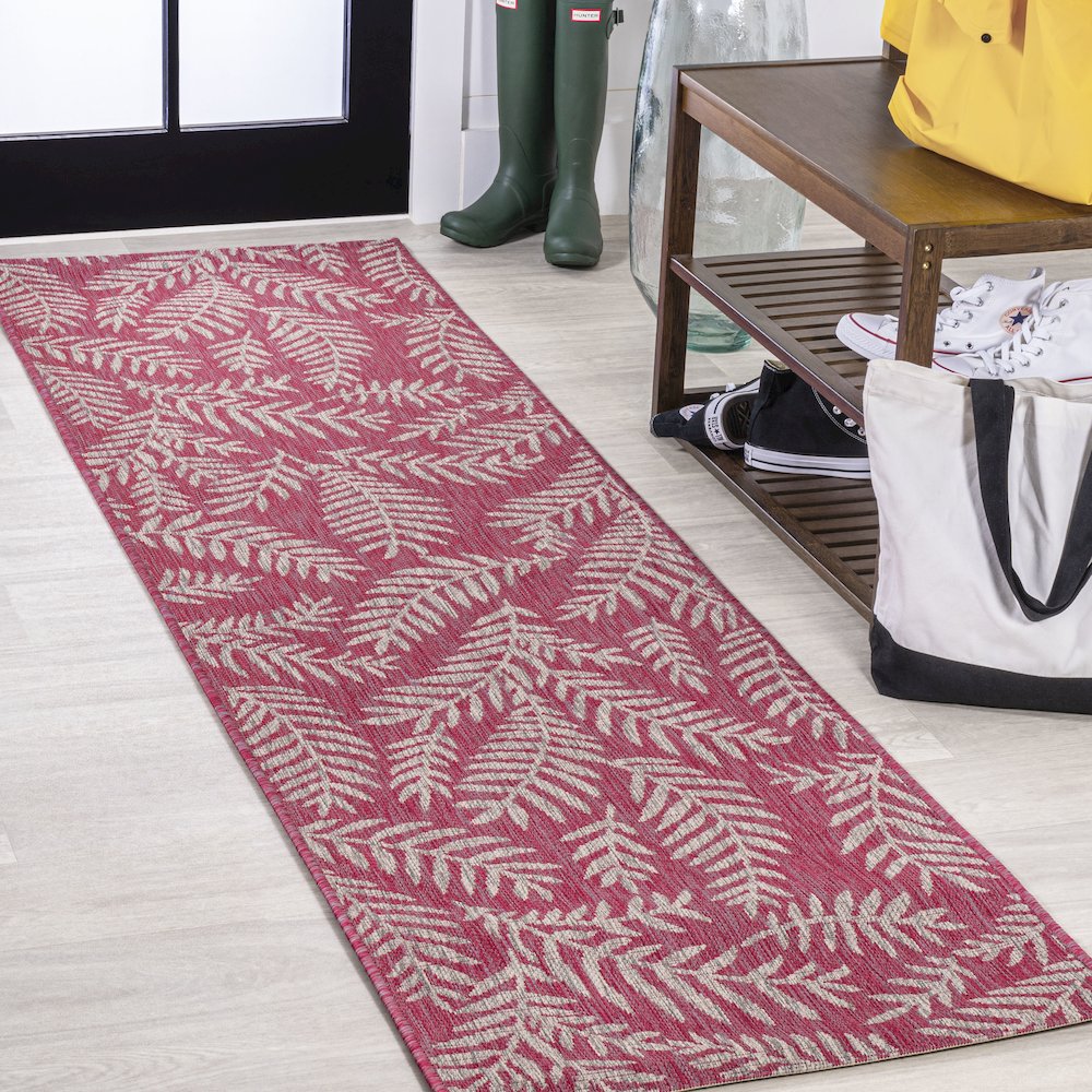 Nevis Palm Frond Indoor/Outdoor Area Rug. Picture 2