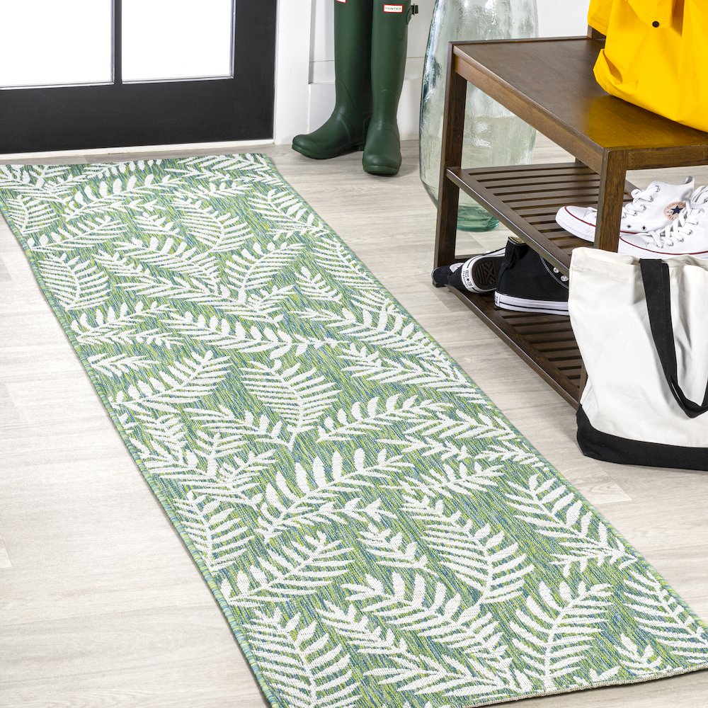 Nevis Palm Frond Indoor/Outdoor Area Rug. Picture 2