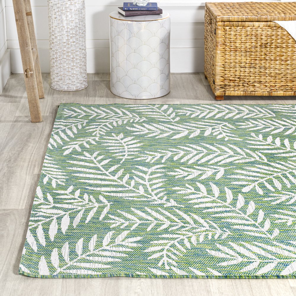 Nevis Palm Frond Indoor/Outdoor Area Rug. Picture 3