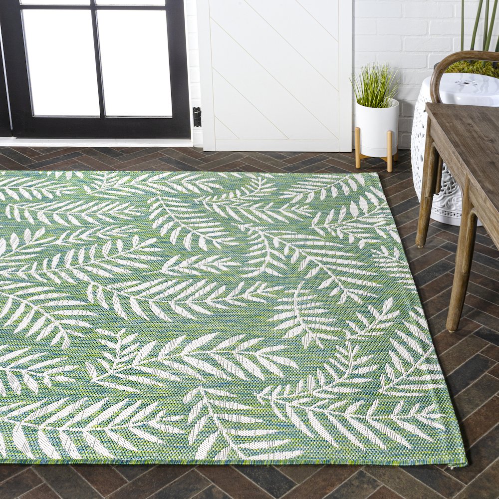 Nevis Palm Frond Indoor/Outdoor Area Rug. Picture 7