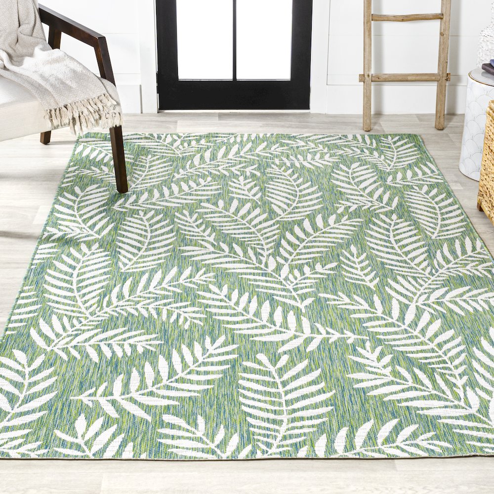 Nevis Palm Frond Indoor/Outdoor Area Rug. Picture 4