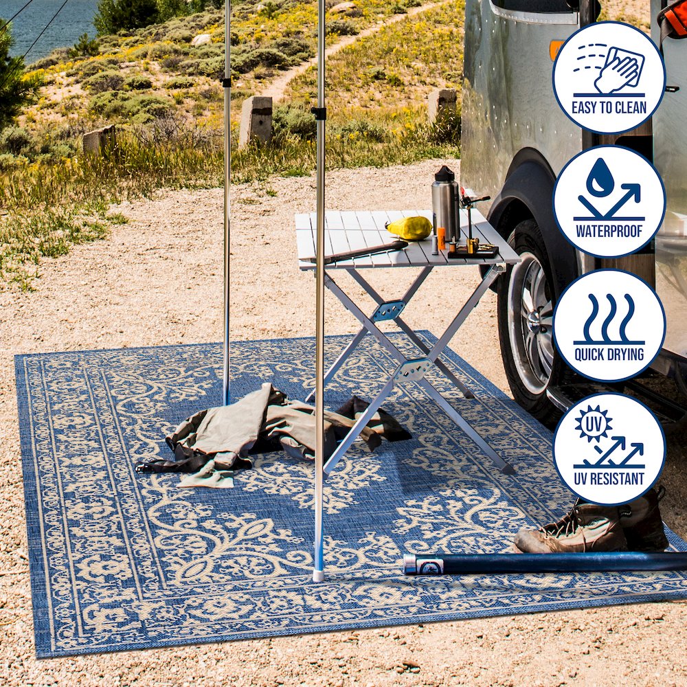 Galon Filigree Indoor/Outdoor Area Rug. Picture 9