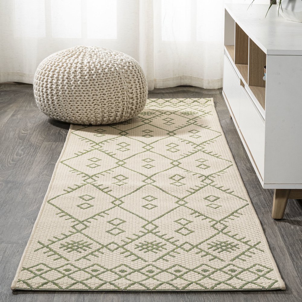 Boho Moroccan Indoor/Outdoor Area Rug. Picture 2
