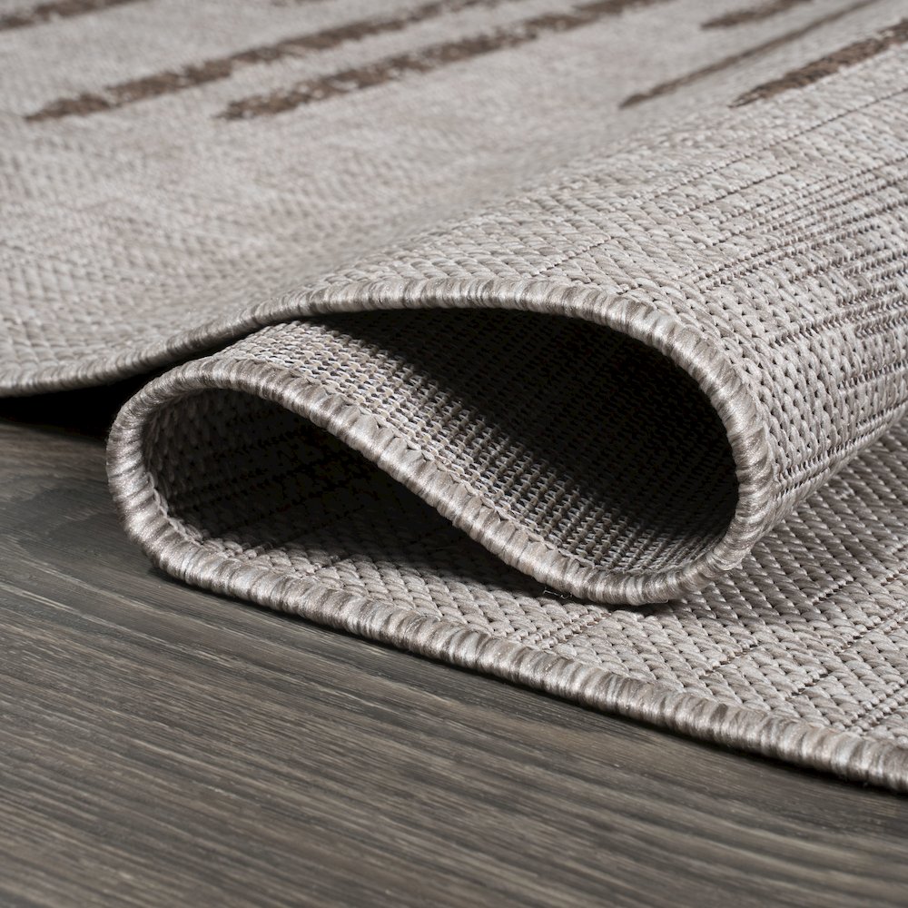 Zolak Berber Stripe Geometric Indoor/Outdoor Area Rug. Picture 8