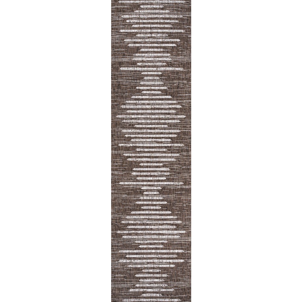 Zolak Berber Stripe Geometric Indoor/Outdoor Area Rug. Picture 1