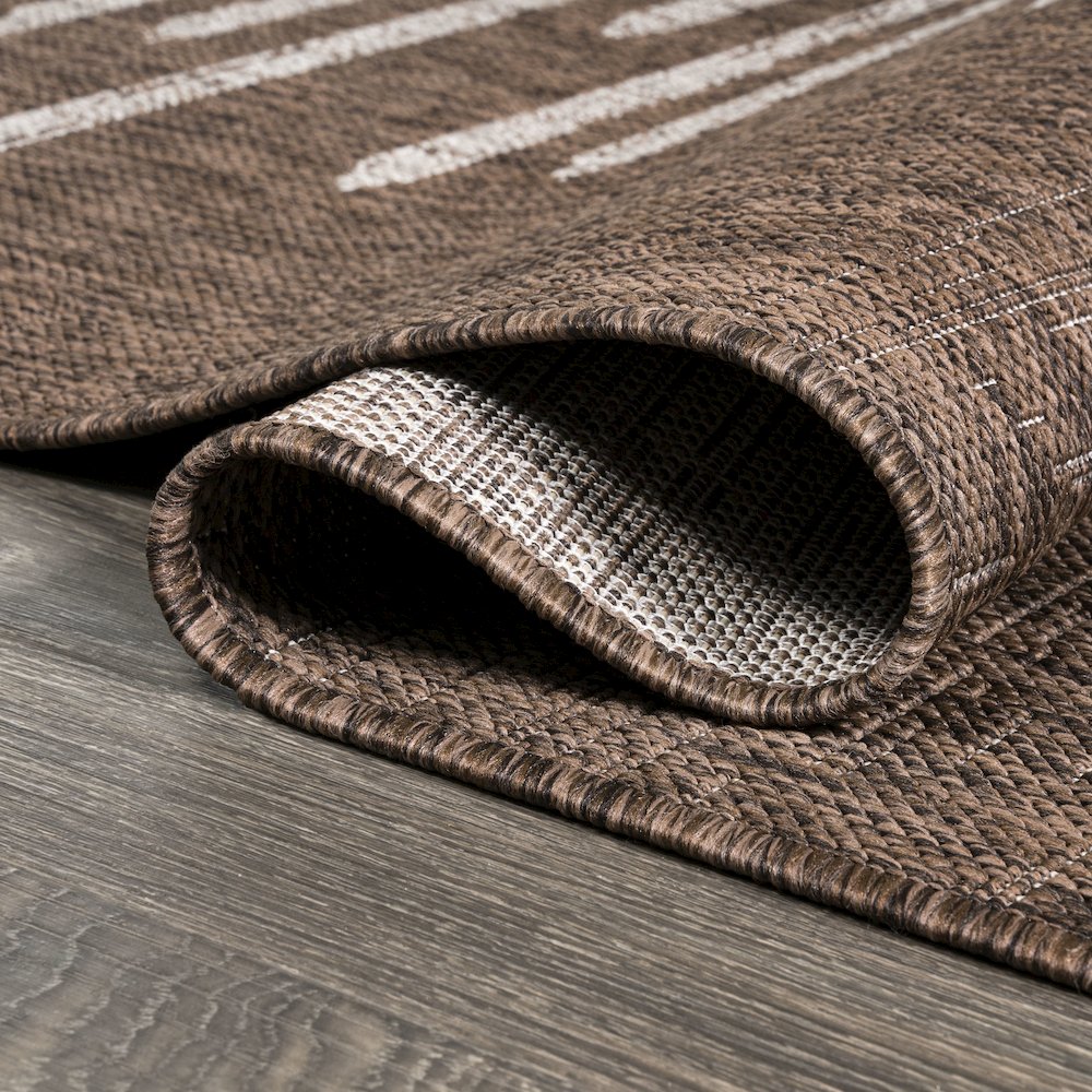 Zolak Berber Stripe Geometric Indoor/Outdoor Area Rug. Picture 8