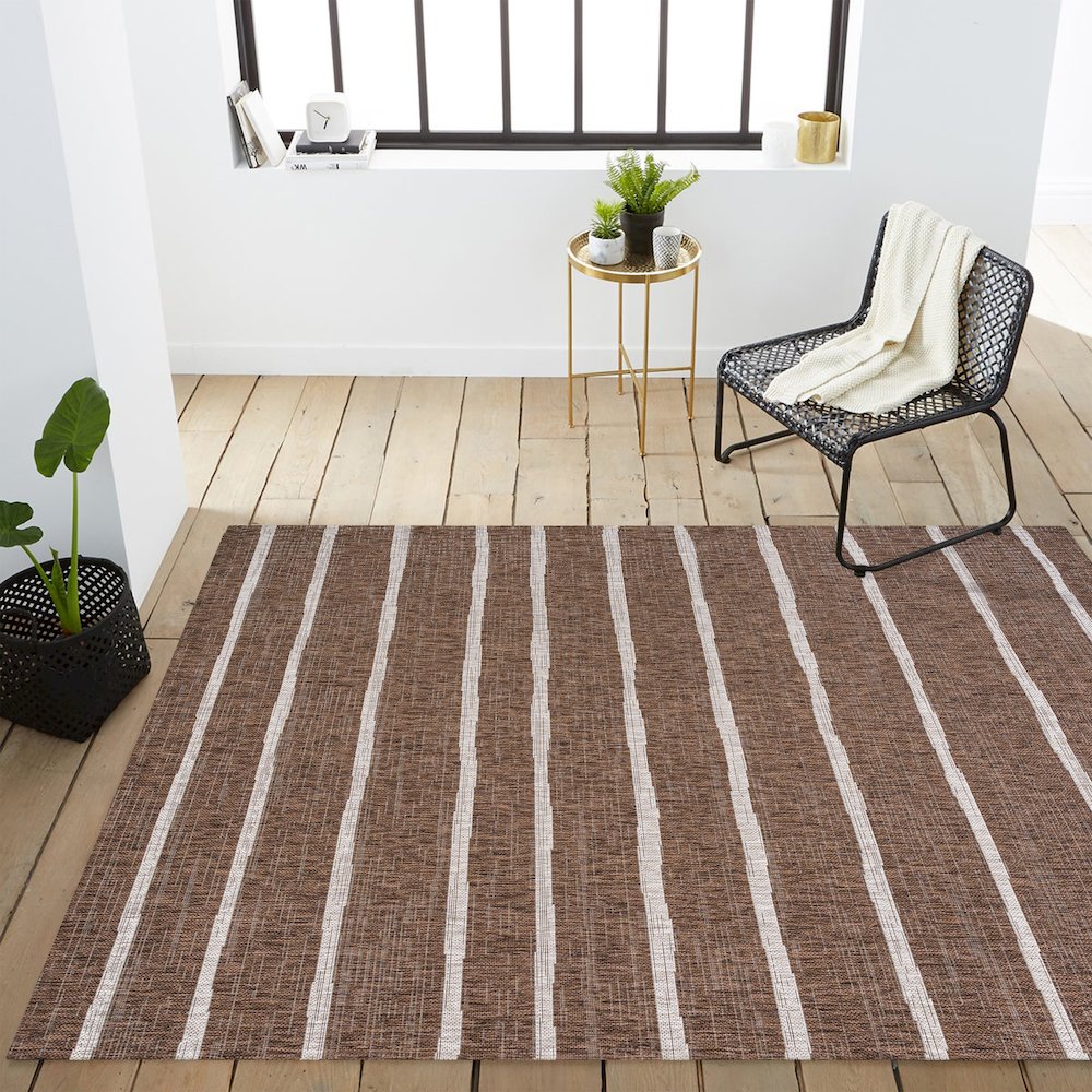 Colonia Berber Stripe Indoor/Outdoor Area Rug. Picture 16