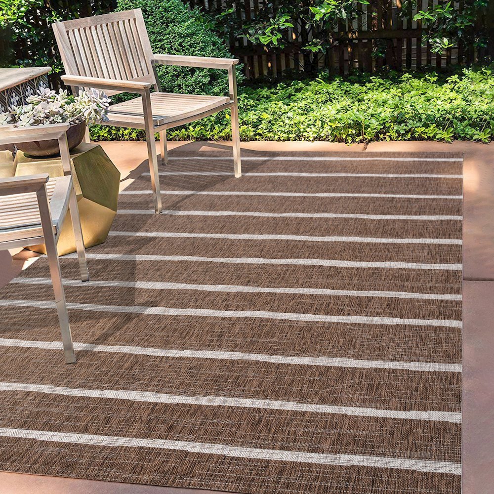 Colonia Berber Stripe Indoor/Outdoor Area Rug. Picture 6