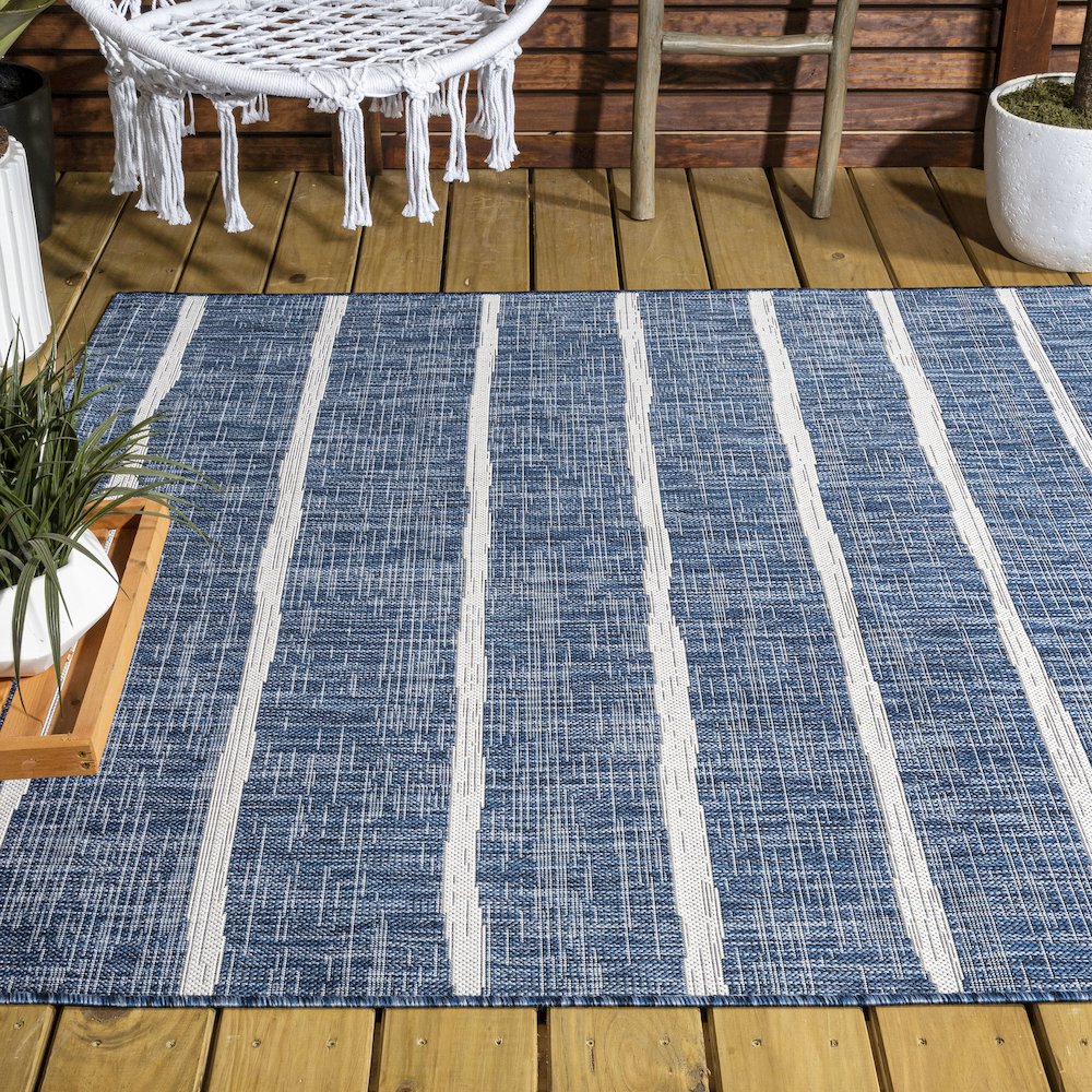 Colonia Berber Stripe Indoor/Outdoor Area Rug. Picture 8