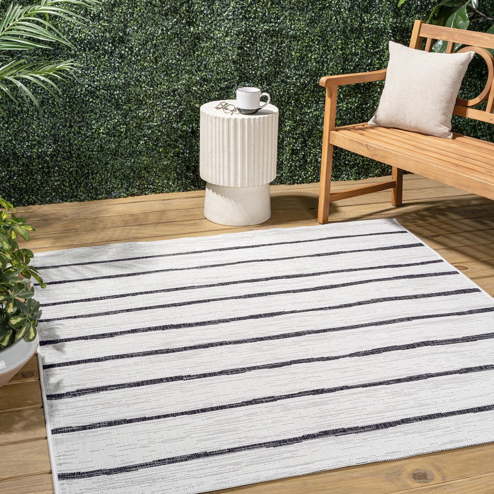Colonia Berber Stripe   Indoor/Outdoor  Rug. Picture 1