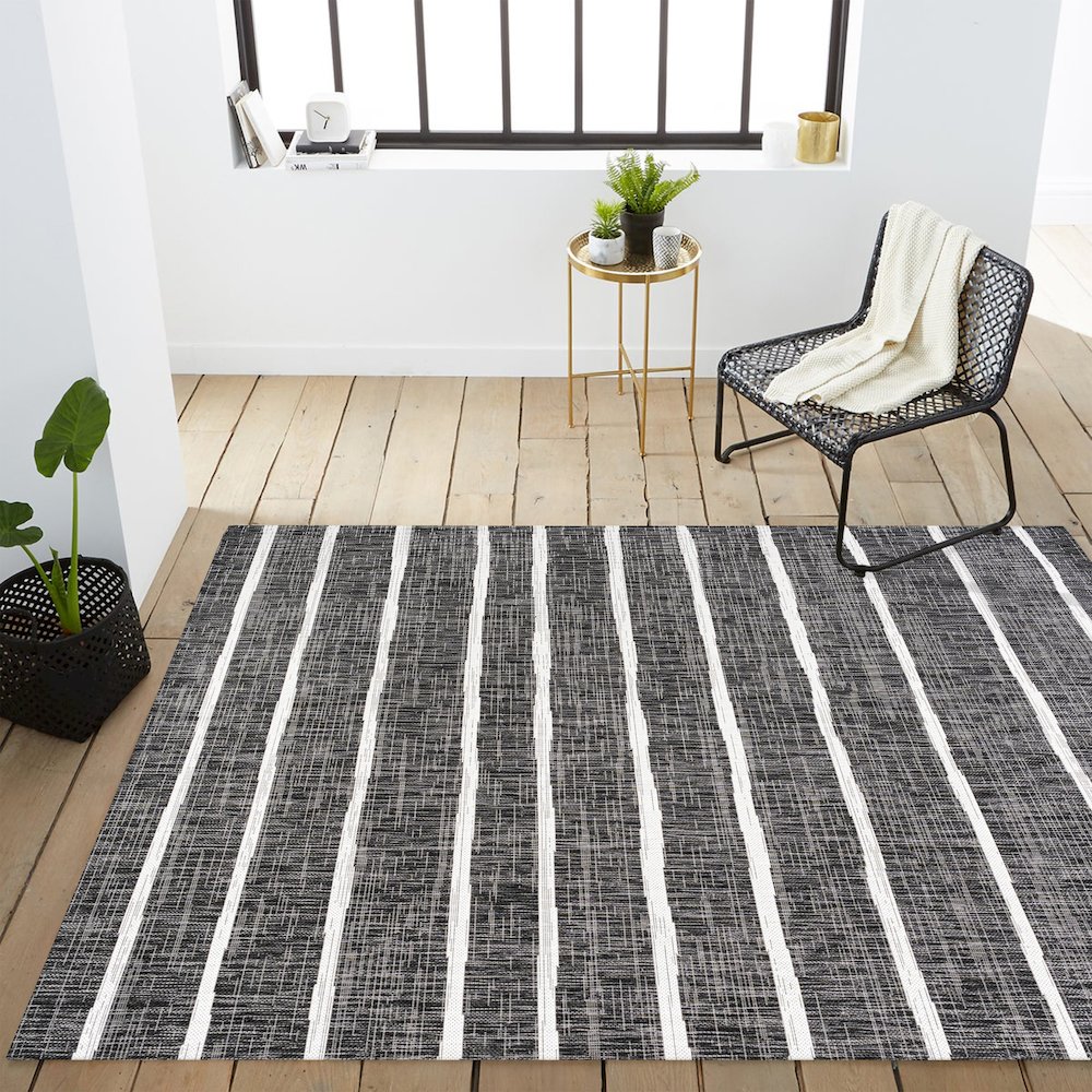 Colonia Berber Stripe Indoor/Outdoor Area Rug. Picture 16