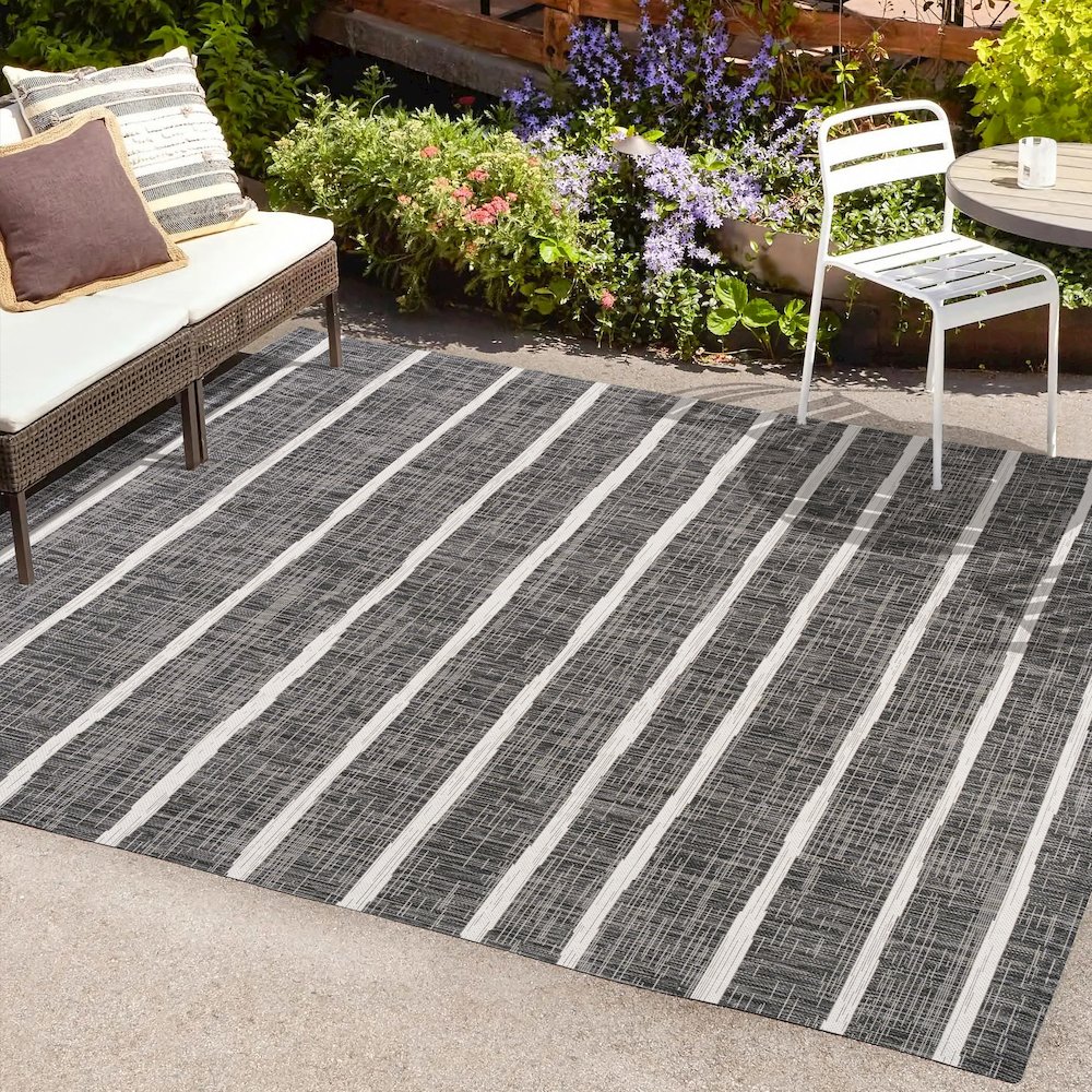 Colonia Berber Stripe Indoor/Outdoor Area Rug. Picture 7