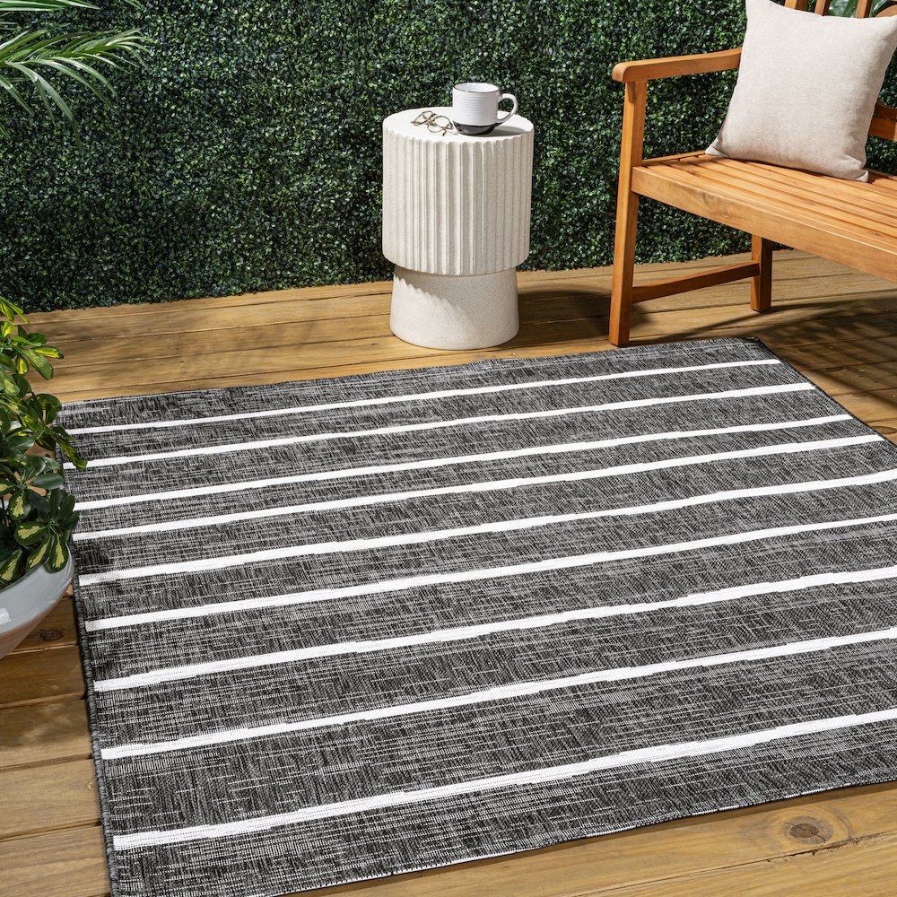 Colonia Berber Stripe  Indoor/Outdoor  Rug. Picture 1