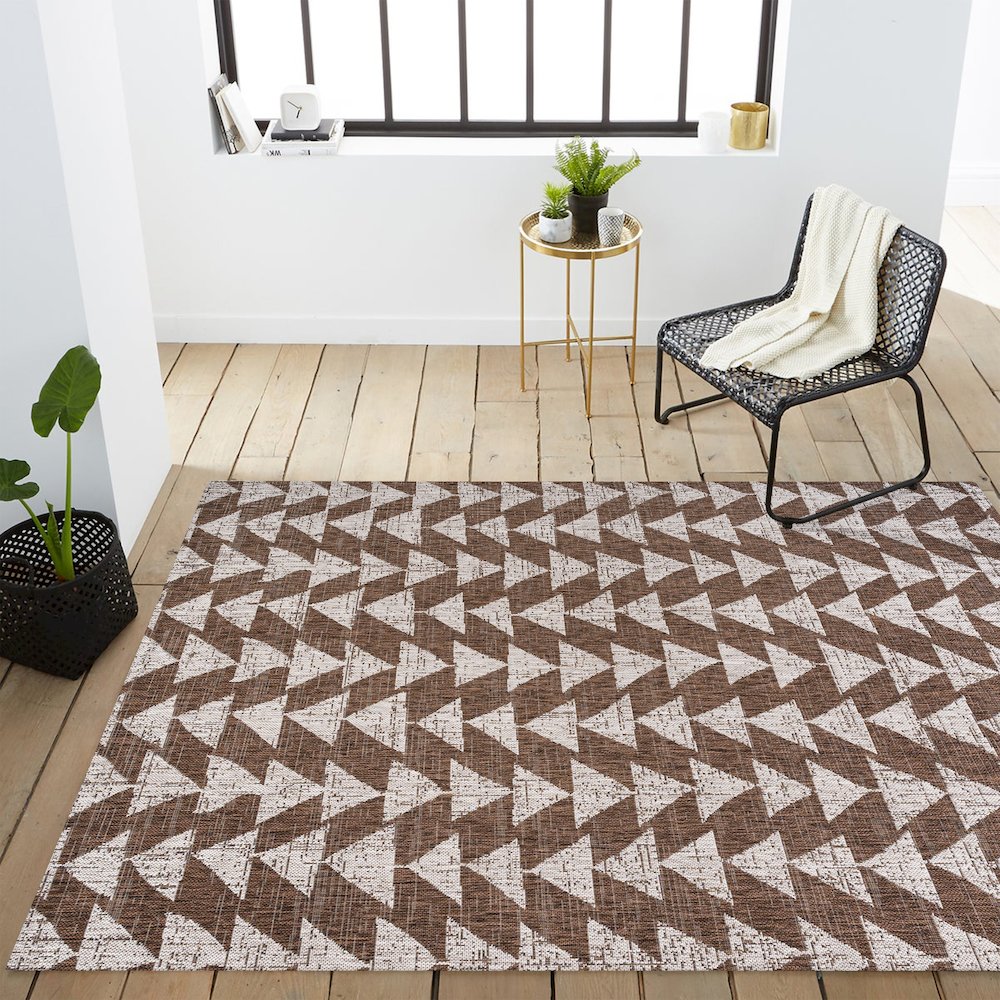 Andratx Modern Tribal Geometric Indoor/Outdoor Area Rug. Picture 16
