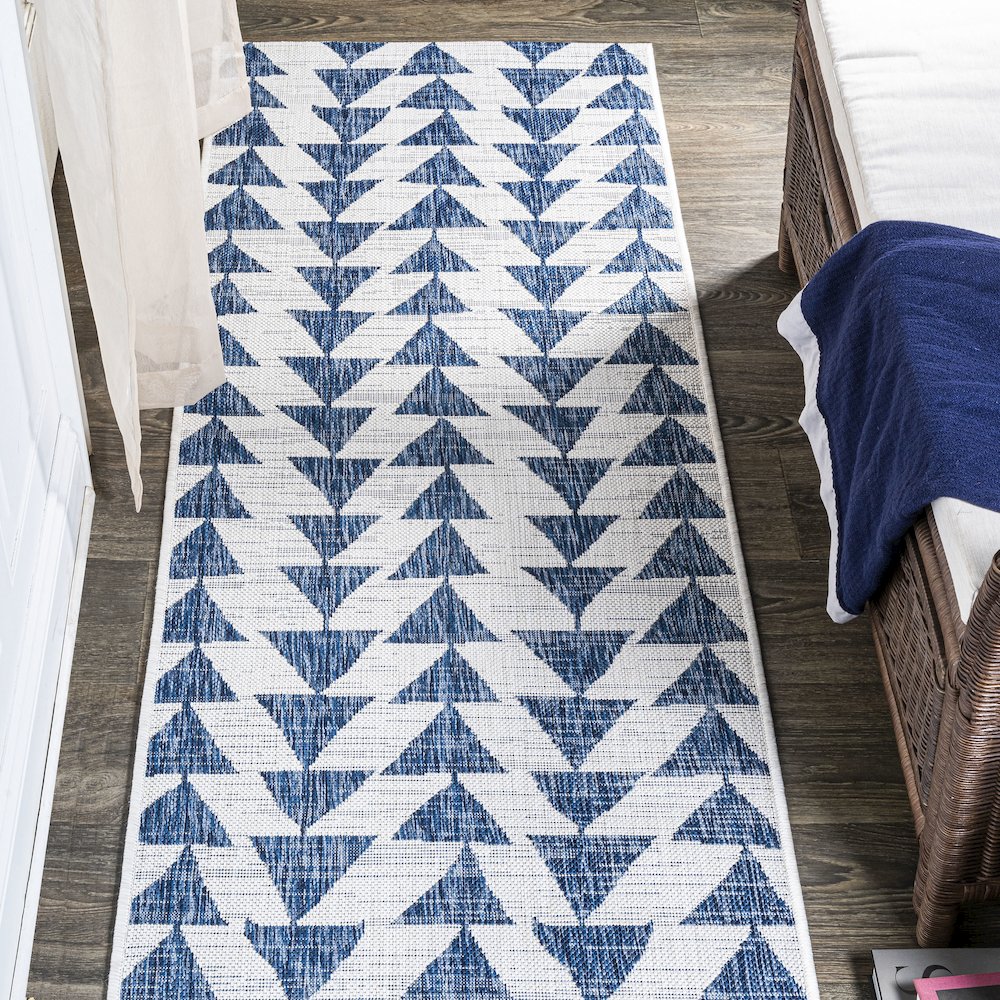 Andratx Modern Tribal Geometric Indoor/Outdoor Area Rug. Picture 2