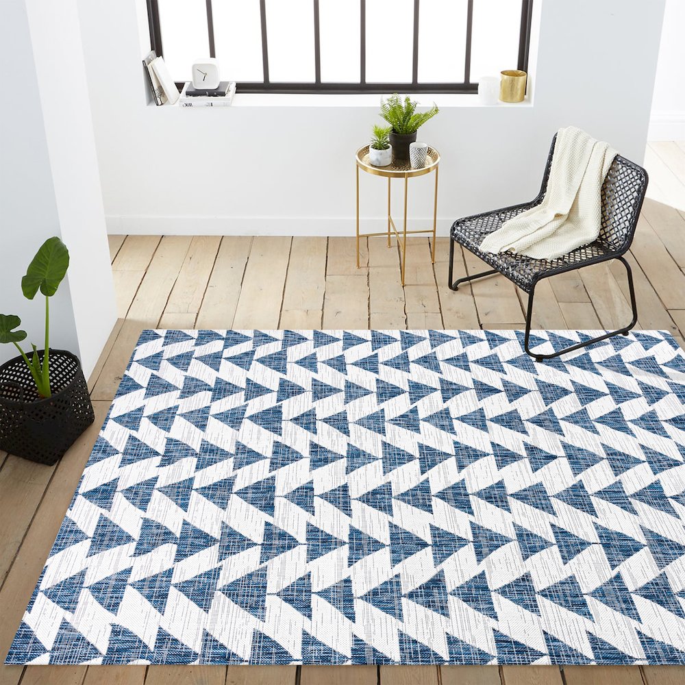 Andratx Modern Tribal Geometric Indoor/Outdoor Area Rug. Picture 16