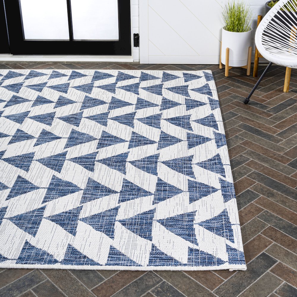 Andratx Modern Tribal Geometric Indoor/Outdoor Area Rug. Picture 7