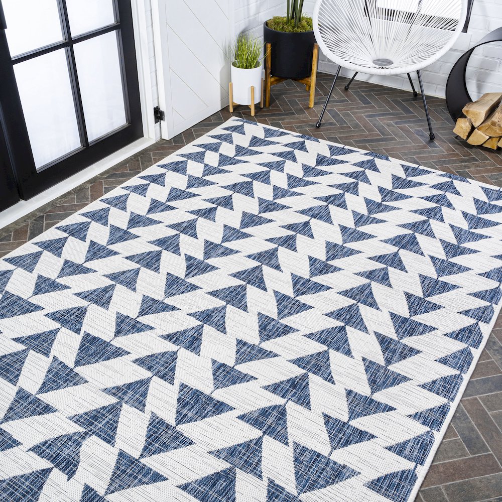 Andratx Modern Tribal Geometric Indoor/Outdoor Area Rug. Picture 9