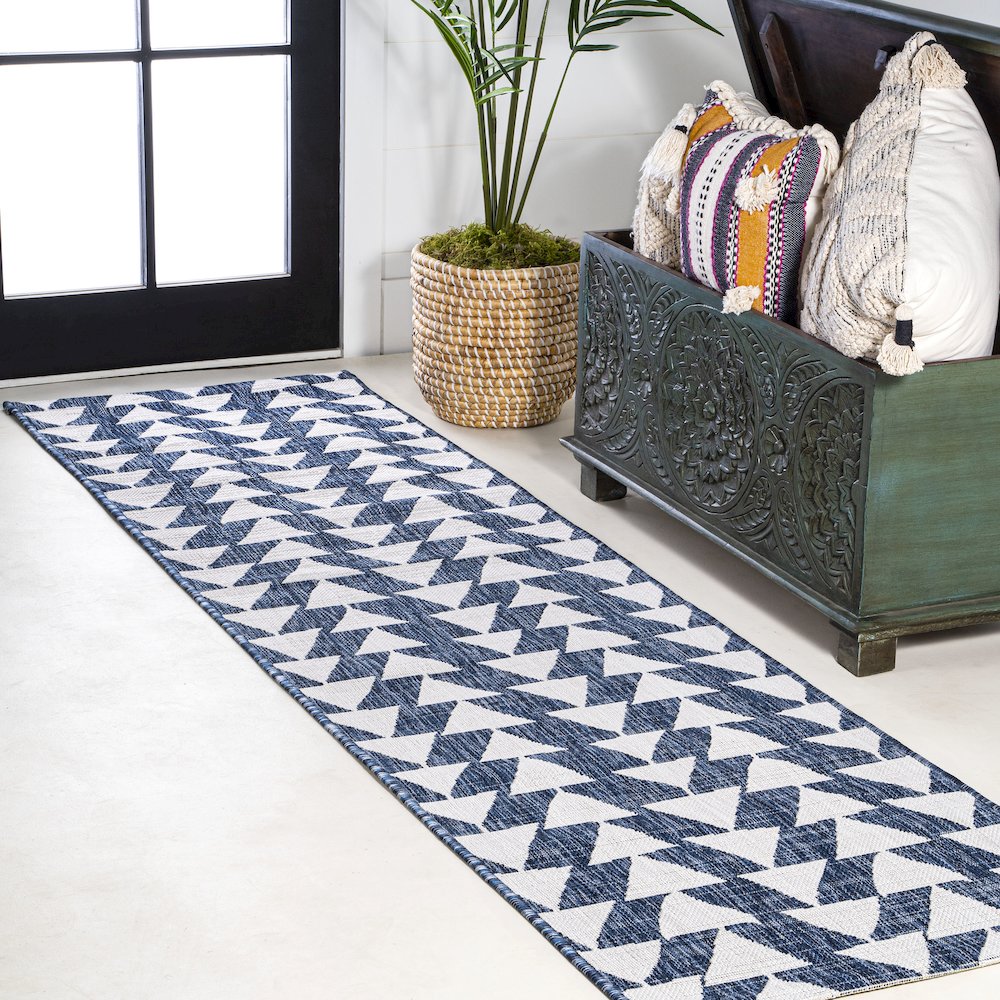 Andratx Modern Tribal Geometric Indoor/Outdoor Area Rug. Picture 2