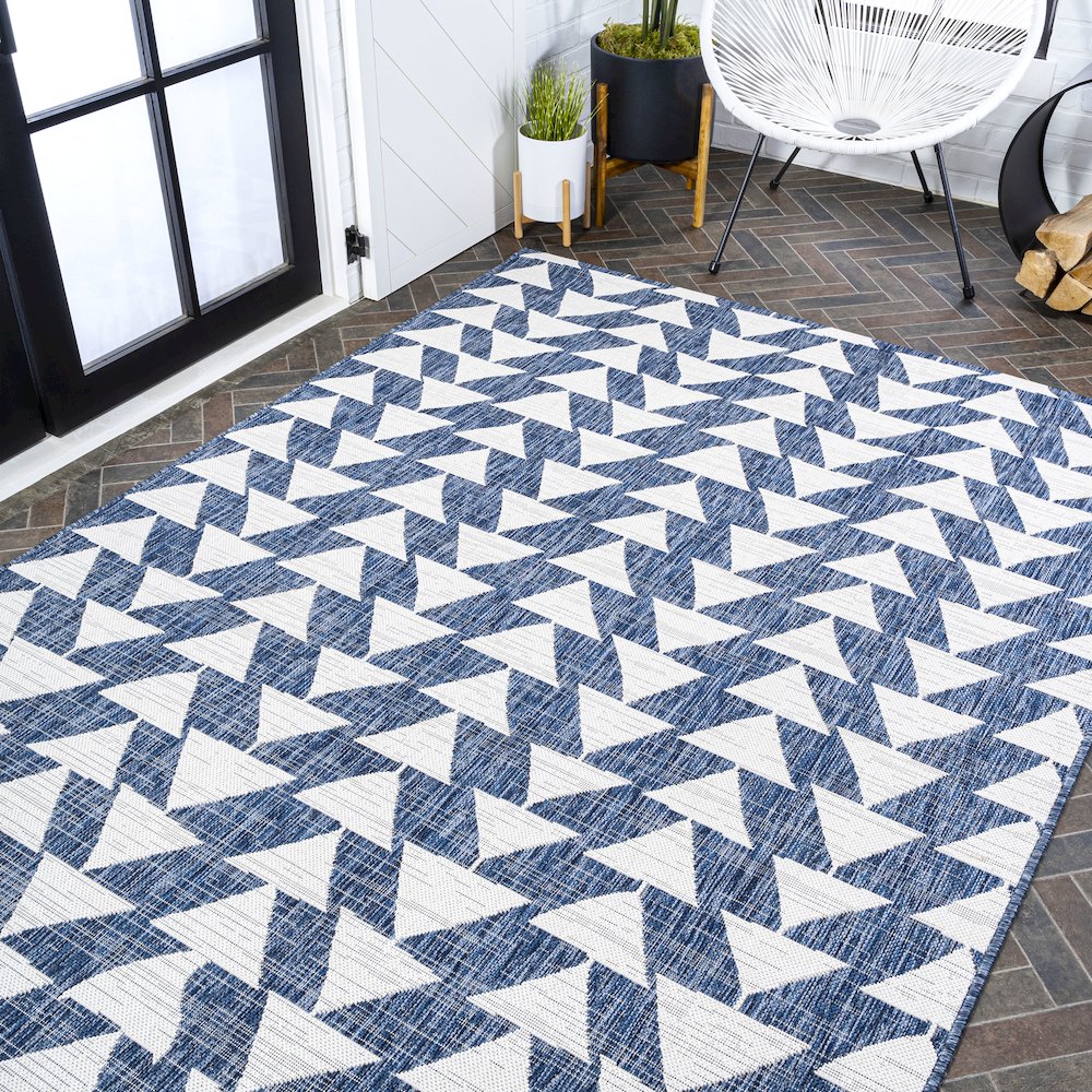 Andratx Modern Tribal Geometric Indoor/Outdoor Area Rug. Picture 8