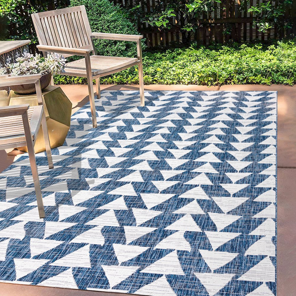 Andratx Modern Tribal Geometric Indoor/Outdoor Area Rug. Picture 6