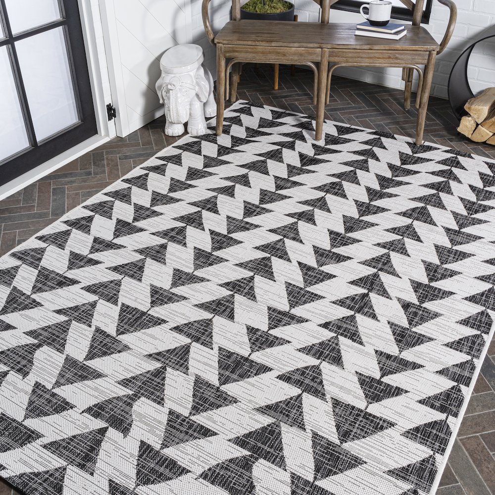 Andratx Modern Tribal Geometric Indoor/Outdoor Area Rug. Picture 8