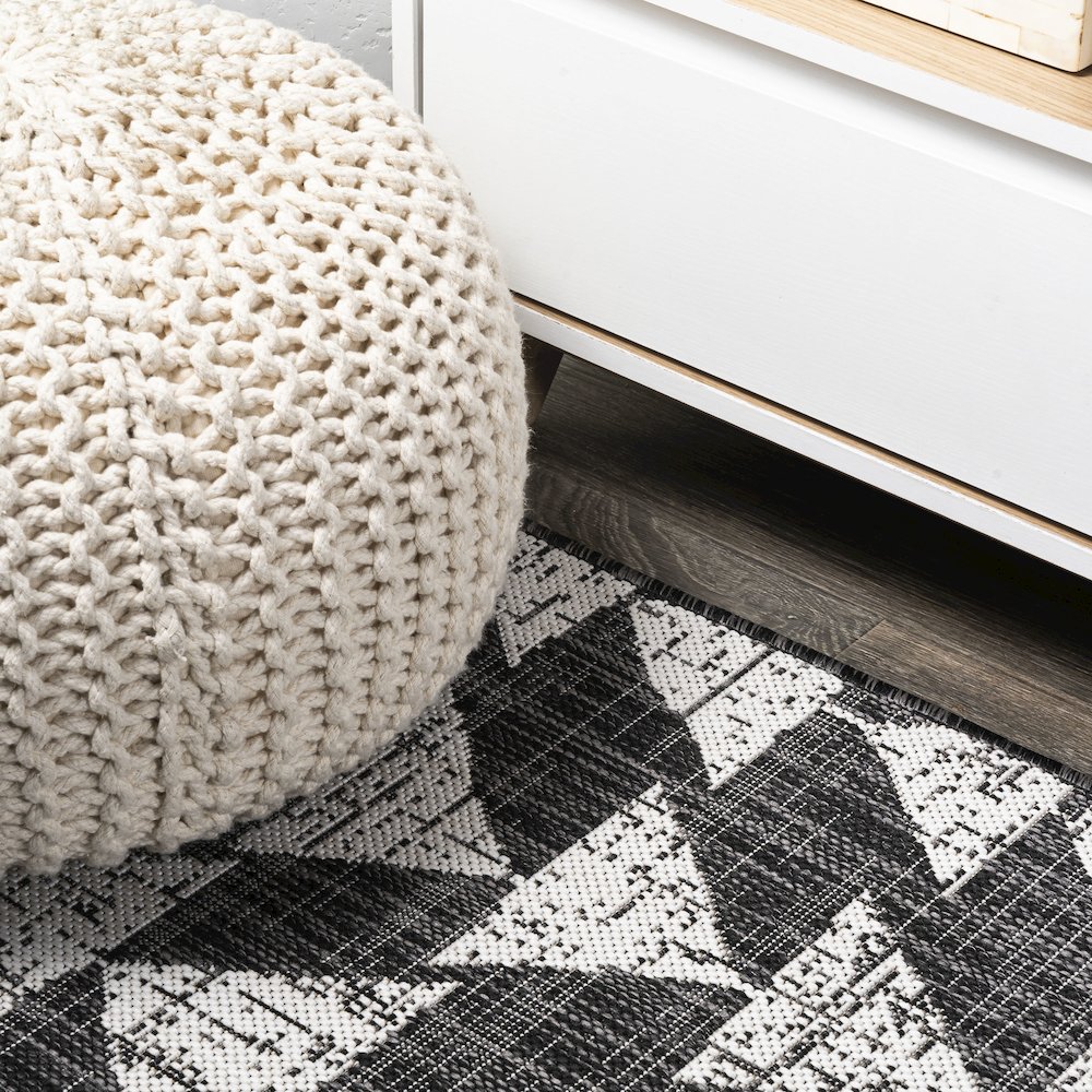 Andratx Modern Tribal Geometric Indoor/Outdoor Area Rug. Picture 5