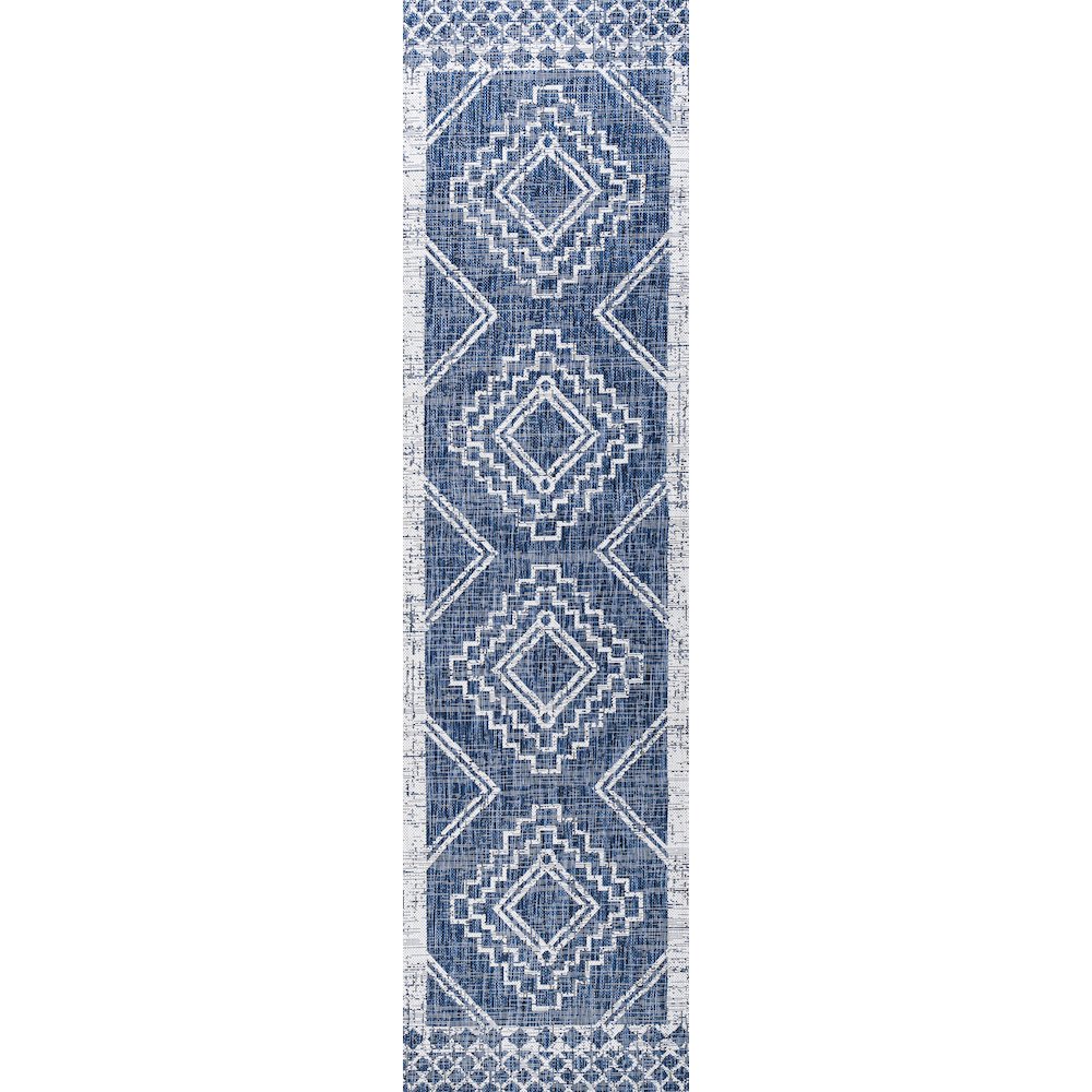 Marokko Diamond Tribal Medallion Indoor/Outdoor Area Rug. Picture 1