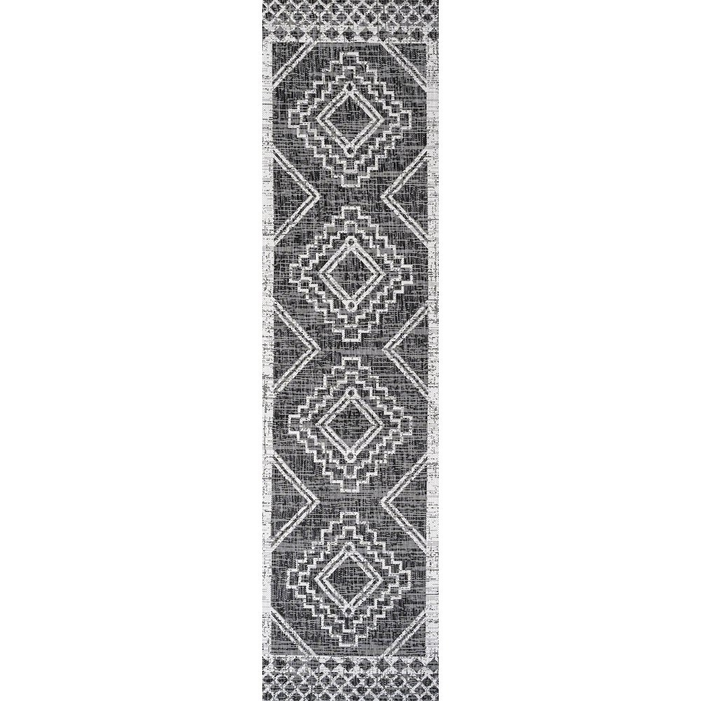 Marokko Diamond Tribal Medallion Indoor/Outdoor Area Rug. Picture 1