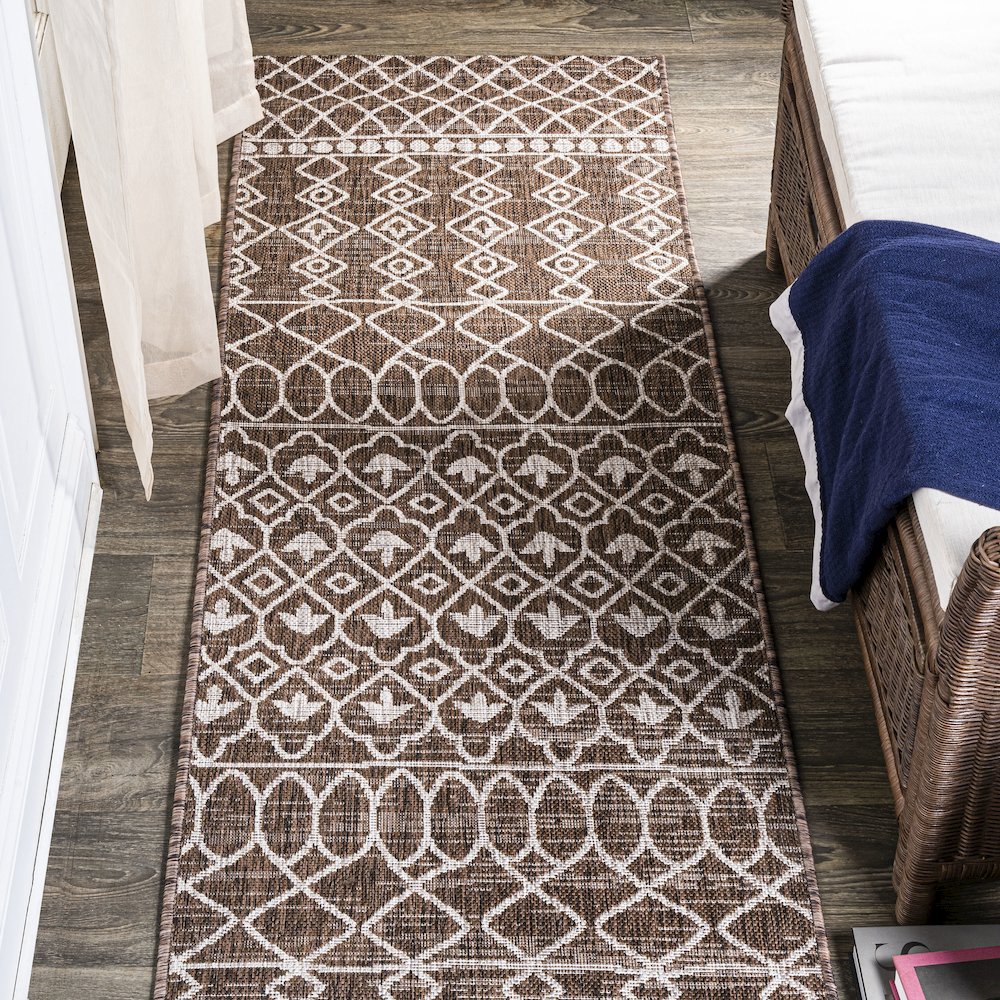 Kafel Tribal Bohemian Indoor/Outdoor Area Rug. Picture 2