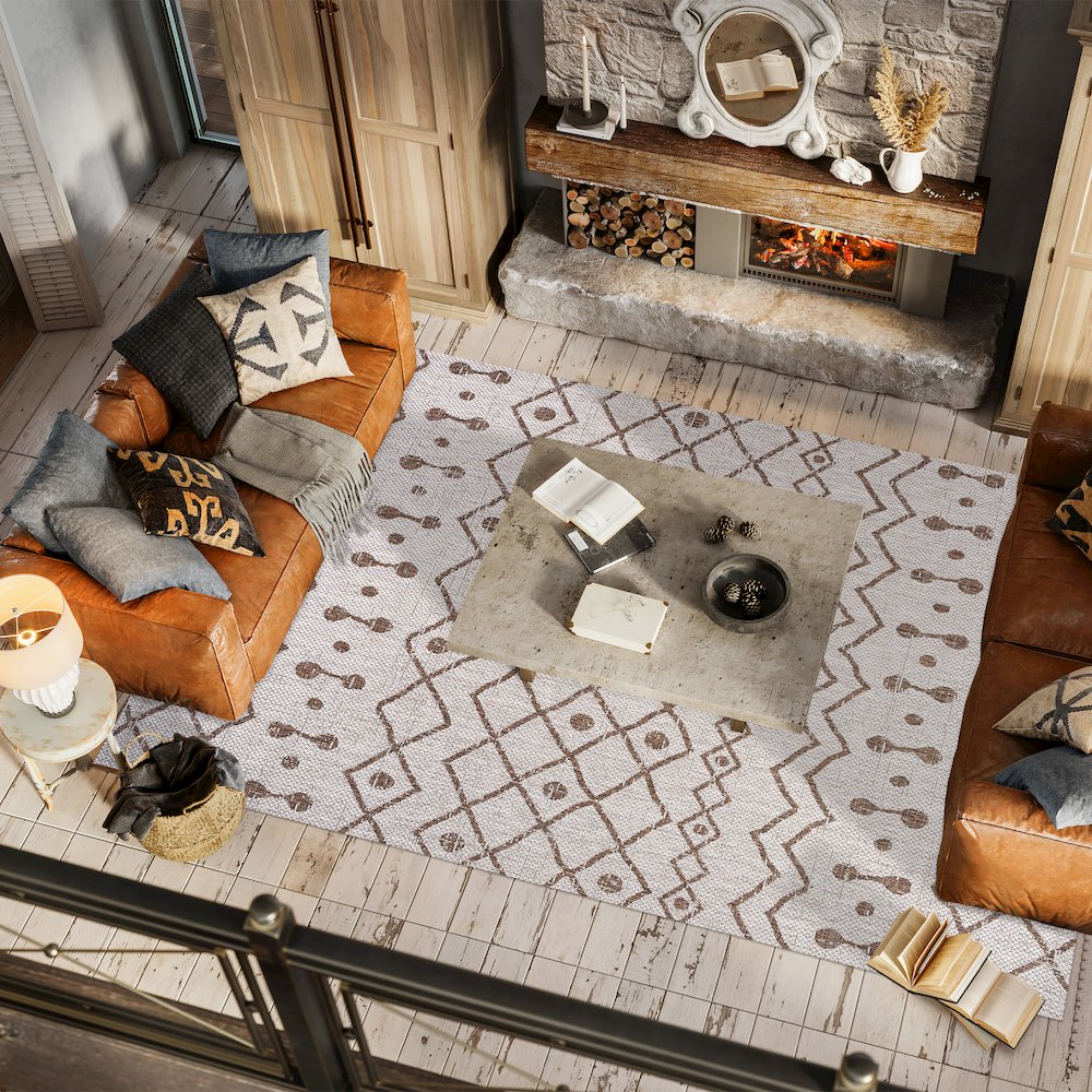 Nokat Tribal Bohemian Indoor/Outdoor Area Rug. Picture 5