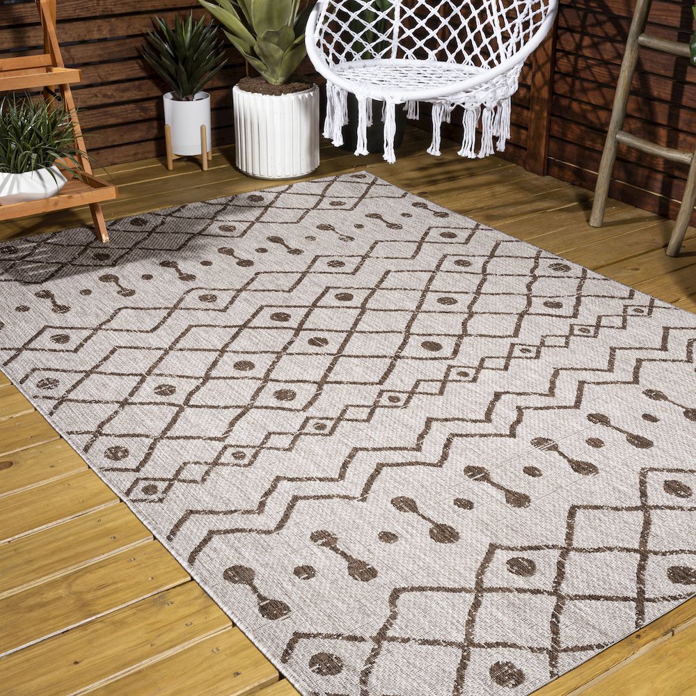 Nokat Tribal Bohemian Indoor/Outdoor Area Rug. Picture 7