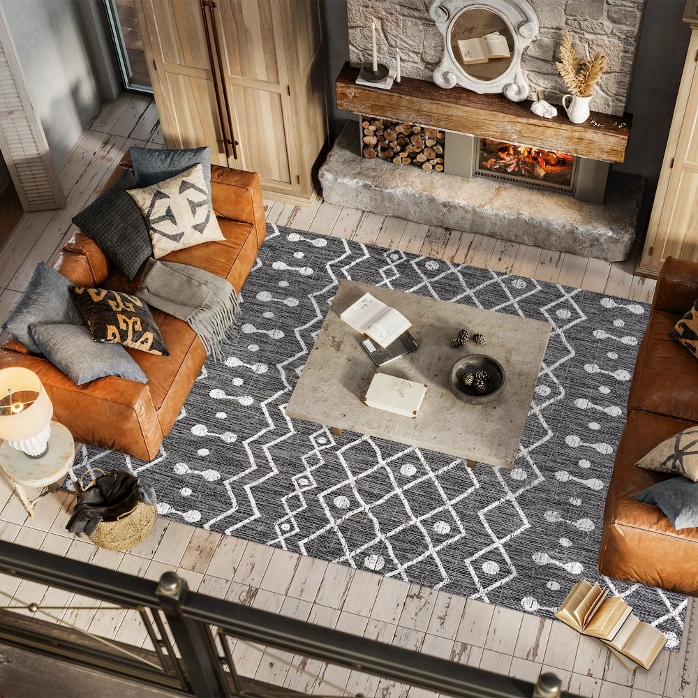 Nokat Tribal Bohemian Indoor/Outdoor Area Rug. Picture 5