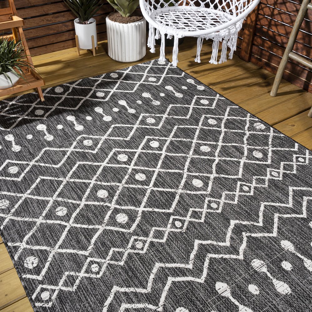Nokat Tribal Bohemian Indoor/Outdoor Area Rug. Picture 9