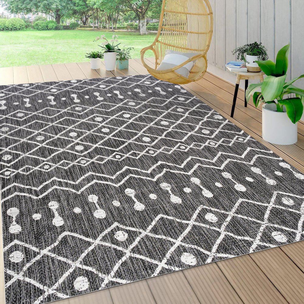Nokat Tribal Bohemian Indoor/Outdoor Area Rug. Picture 6
